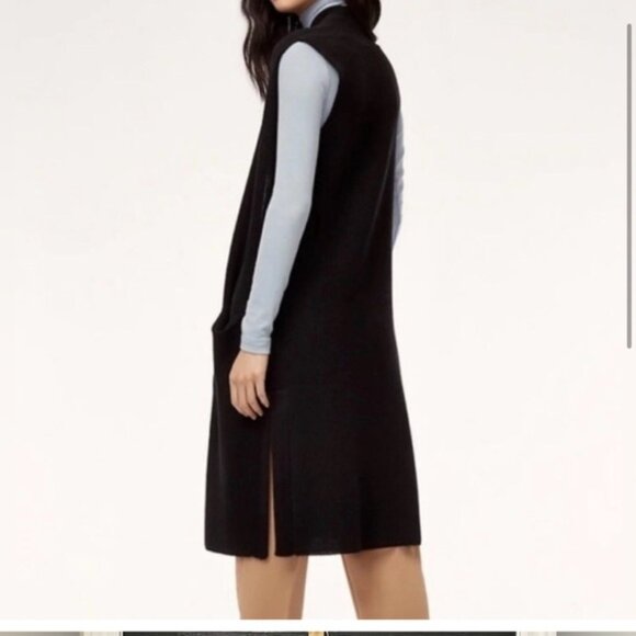 Aritzia Wilfred Dunkirk Longline Minimalist Contemporary Sweater Vest XS - Picture 4 of 15